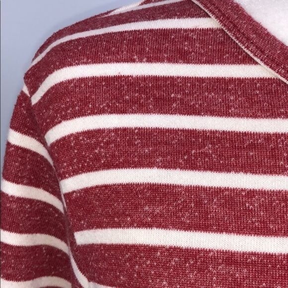 OBEY Red White Stripe Pullover - S - Picture 5 of 9